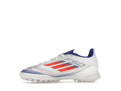adidas F50 League Turf Cloud White Solar Red Lucid Blue (GS)