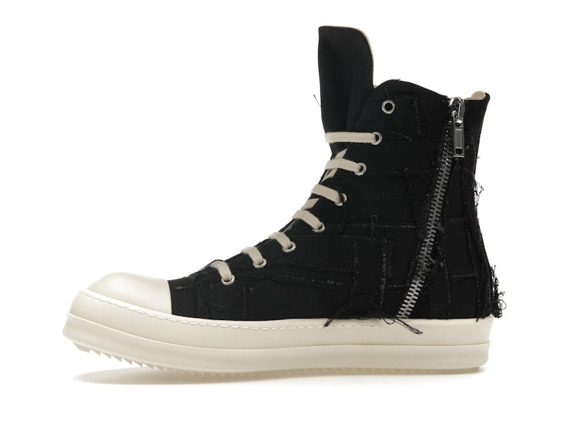Rick Owens DRKSHDW Slashed Sneaks Black Milk