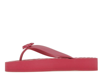 Gucci Chevron Thong Sandal Pink Rubber