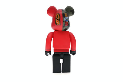 Bearbrick A Bathing Ape 1st Camo Shark 400% Red