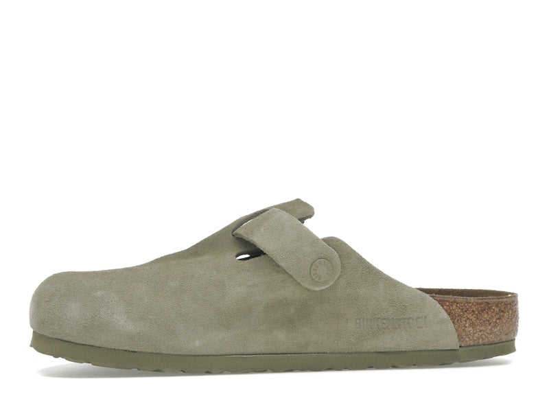 Birkenstock Boston Suede Faded Khaki