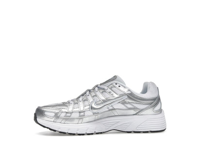Nike P-6000 White Metallic Silver (GS)