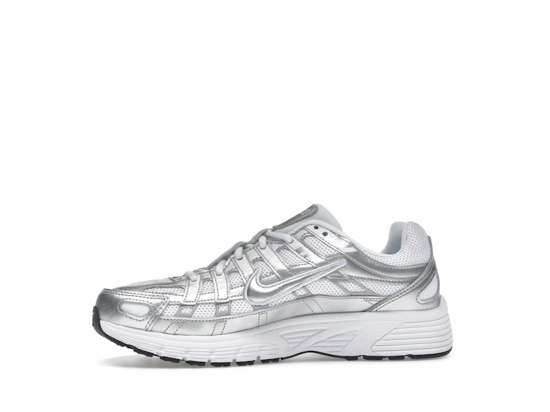 Nike P-6000 White Metallic Silver (GS)