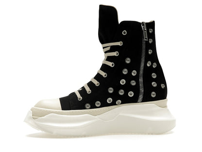 Rick Owens DRKSHDW Abstract Sneaks Studded Eyelets Black Milk