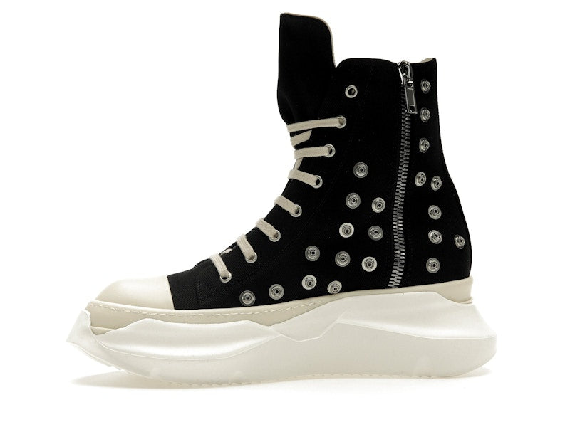 Rick Owens DRKSHDW Abstract Sneaks Studded Eyelets Black Milk