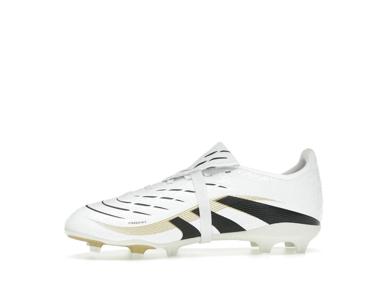 adidas Predator League Fold-Over Tongue FG/MG Cloud White Core Black Gold Metallic (GS)