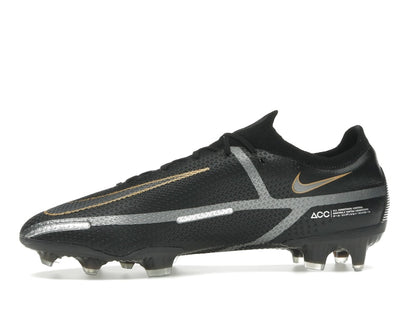 Nike Phantom GT2 Elite FG Black Metallic Dark Grey Metallic Gold