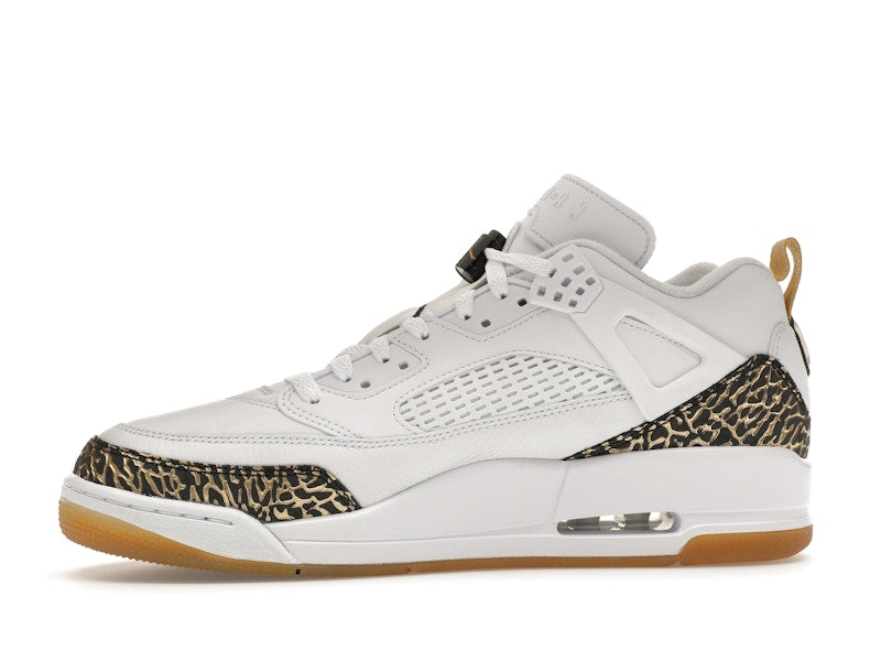 Jordan Spizike Low White Metallic Gold