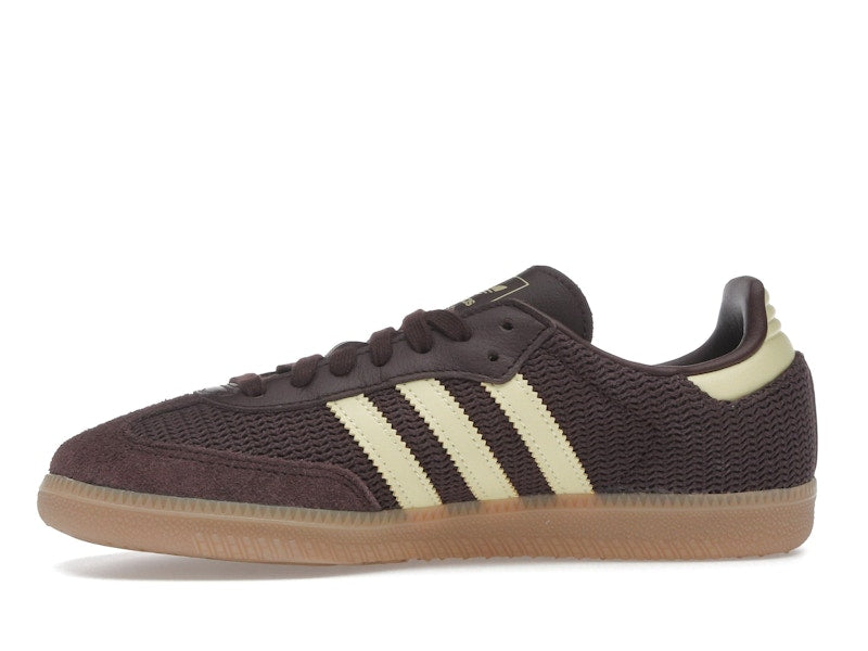 adidas Samba OG Shadow Brown Powder Yellow (Women's)