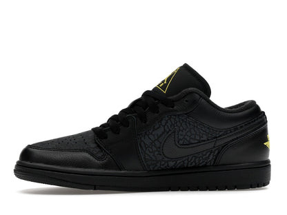 Jordan 1 Low Black Elephant Print