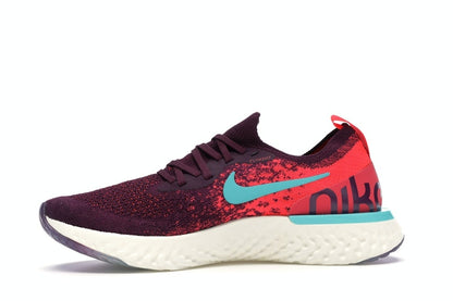 Nike Epic React Flyknit Bordeaux Hyper Jade (Women's)