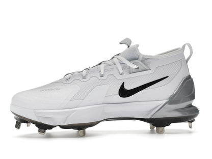 Nike Force Zoom Trout 9 Elite White Black Pure Platinum Metallic Silver