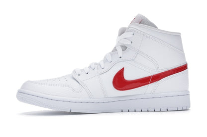 Jordan 1 Mid White University Red (Women's)