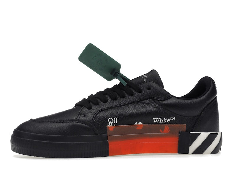 OFF-WHITE Vulc Low Leather Black White SS22