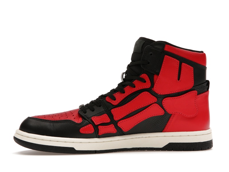 AMIRI Skel Top Hi Black Red White