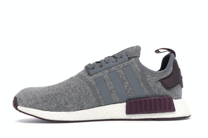adidas NMD R1 Wool Grey Four Maroon