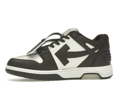 OFF-WHITE Out Of Office "OOO" Low Tops Chocolate Cream