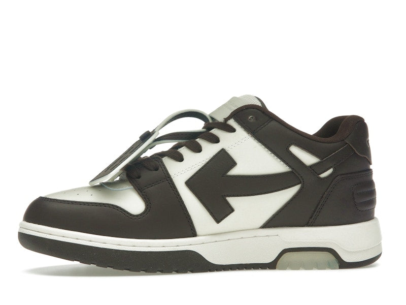 OFF-WHITE Out Of Office "OOO" Low Tops Chocolate Cream