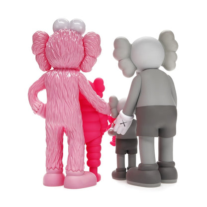 KAWS Family Vinyl Figures Grey/Pink