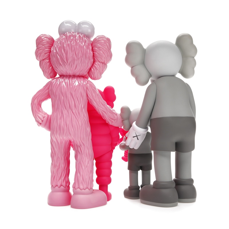 KAWS Family Vinyl Figures Grey/Pink