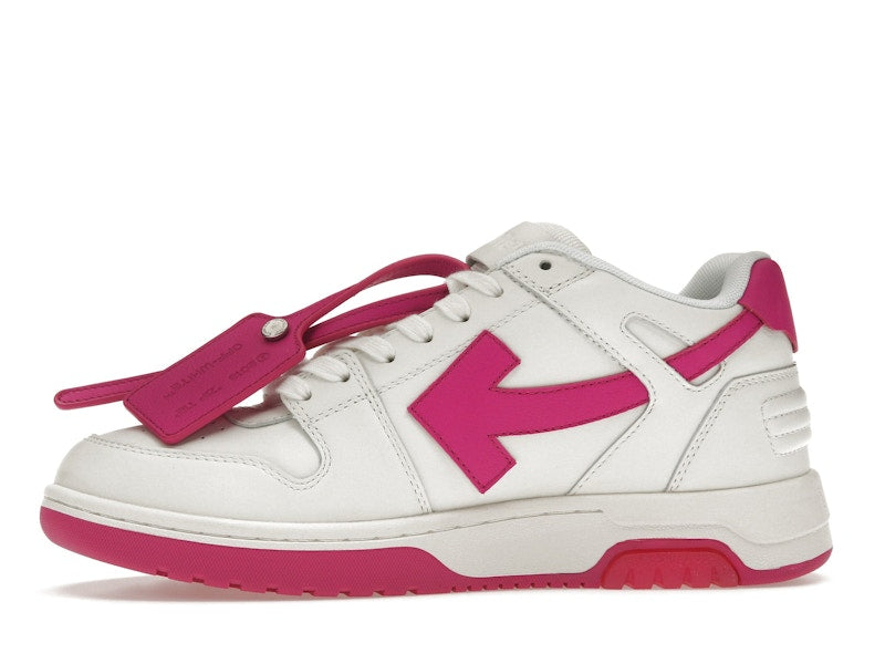 OFF-WHITE Out Of Office Calf Leather White Fuchsia (Women's)