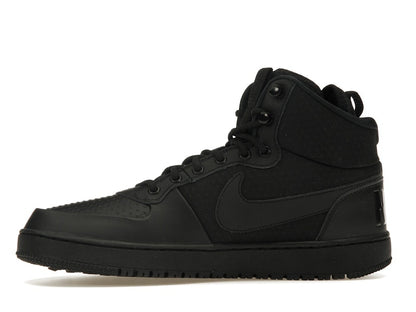 Nike Court Borough Mid Winter Triple Black