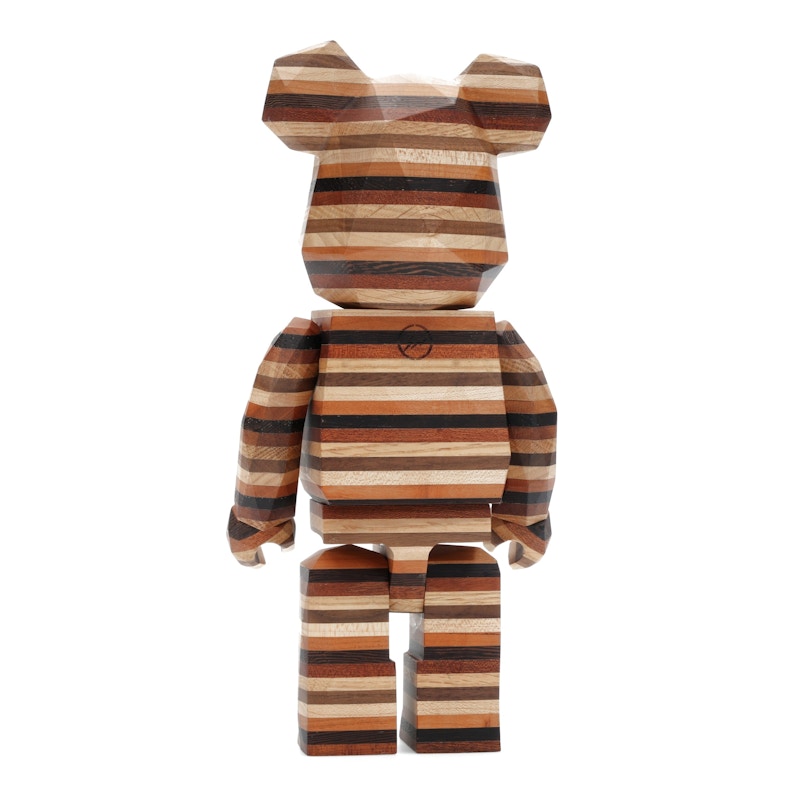 Bearbrick Karimoku Fragment Polygon-Horizon 400% Wood