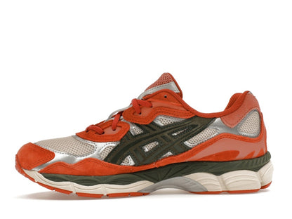 ASICS Gel-NYC Oatmeal Forest Green Orange