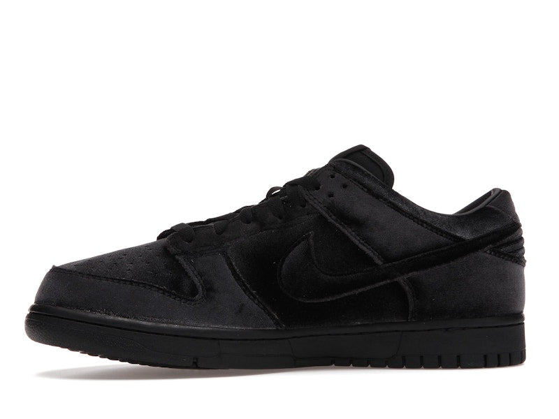 Nike Dunk Low Dover Street Market Triple Black Velvet