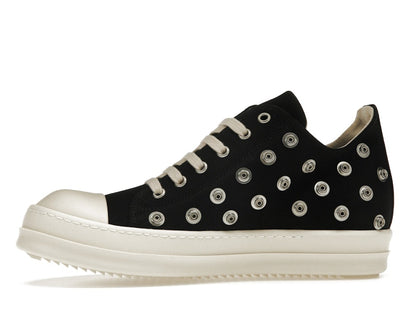 Rick Owens DRKSHDW Low Sneaks Eyelet Black Milk