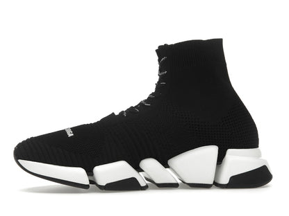 Balenciaga Speed 2.0 Lace Up Black White