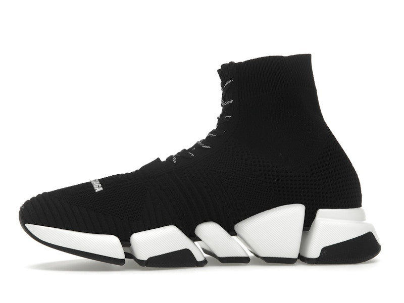 Balenciaga Speed 2.0 Lace Up Black White
