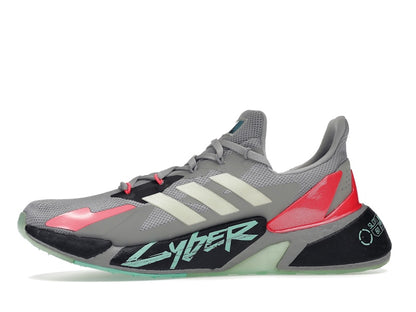 adidas X9000L4 Cyberpunk 2077 Grey Yellow Zest Pink