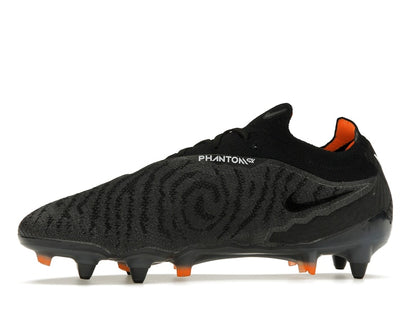 Nike Gripknit Phantom GX Elite SG-Pro Anti-Clog Traction Black Dark Smoke Grey Total Orange