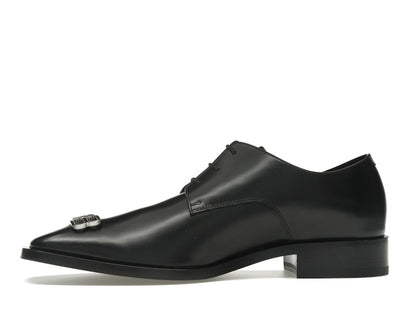 Balenciaga Rim Derby Shoes Black Leather