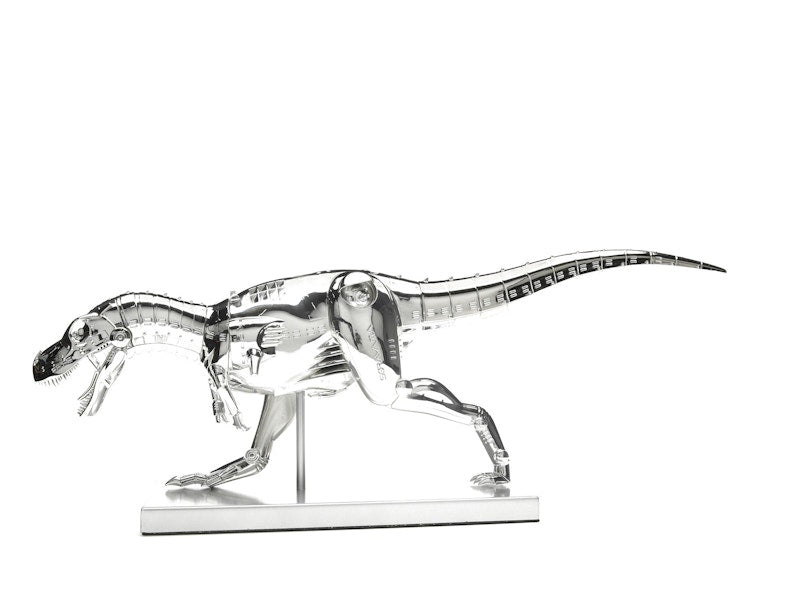 Hajime Sorayama T-Rex Cyborg Dinosaur Figure Silver