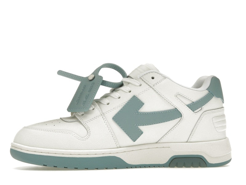 OFF-WHITE Out Of Office OOO Low Tops White Celadon