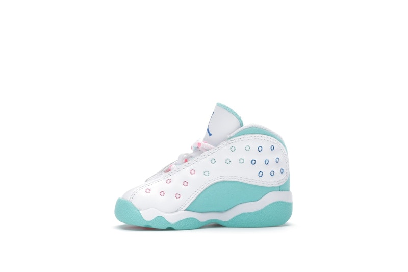 Jordan 13 Retro White Soar Green Pink (TD)