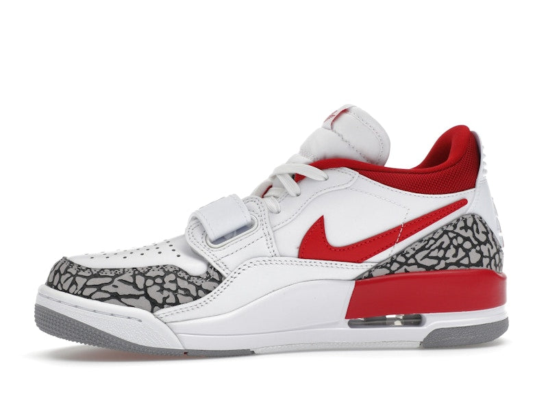 Jordan Legacy 312 Low White Cement Gym Red (Women's)