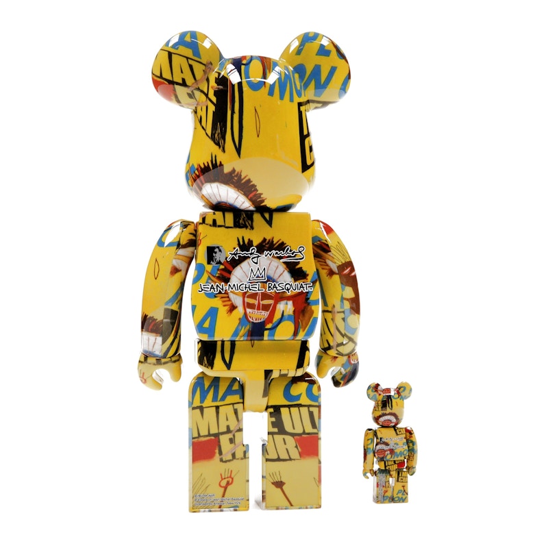 Bearbrick Andy Warhol x Jean-Michel Basquiat #3 100% & 400% Set