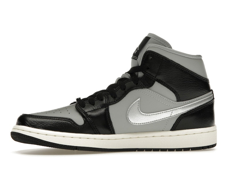 Jordan 1 Mid SE Black Metallic Silver (Women's)