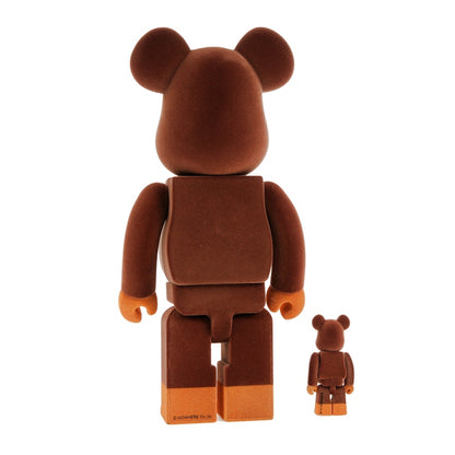 Bearbrick x Bape Baby Milo Flocky Ver. 100% & 400% Set