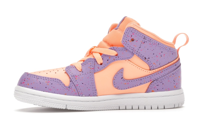 Jordan 1 Mid Paint Splatter Orange Purple (TD)
