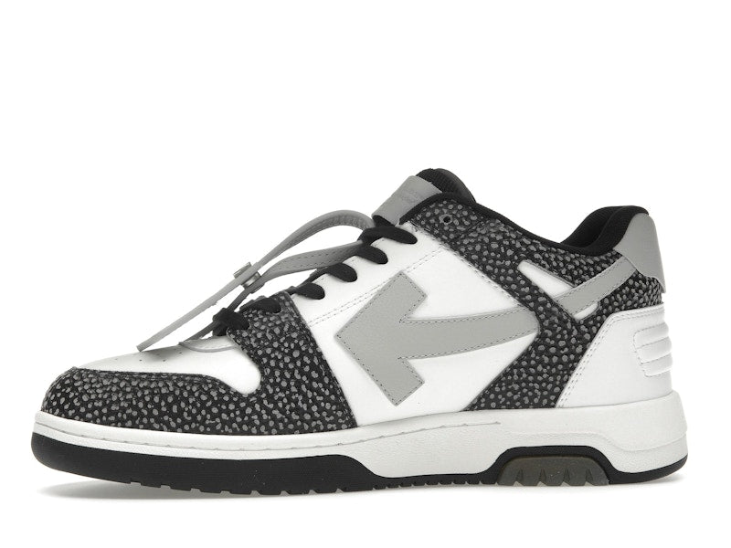 OFF-WHITE Out Of Office OOO Low Tops Black Grey with Dots