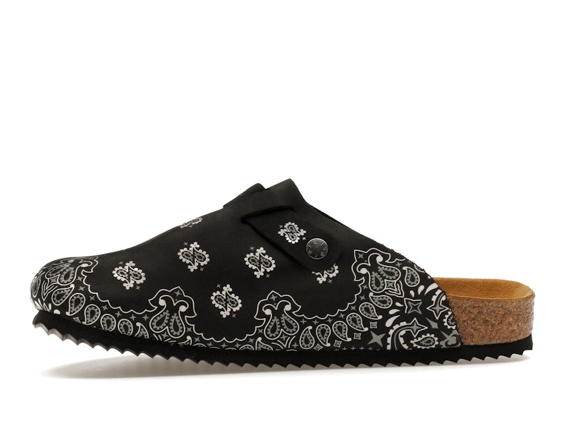 Bravest Studios Suede Paisley Clogs Black