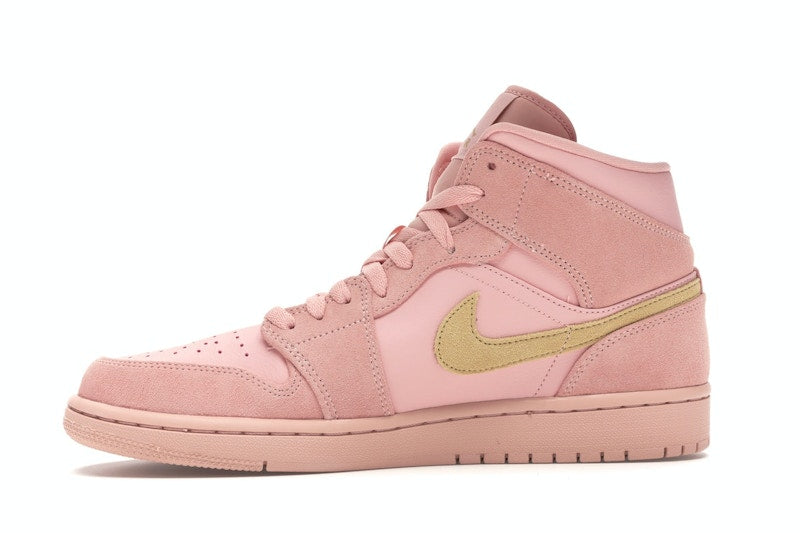 Jordan 1 Mid Coral Gold