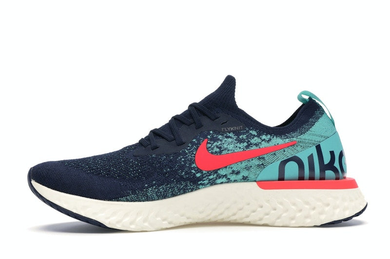 Nike Epic React Flyknit College Navy Hyper Jade