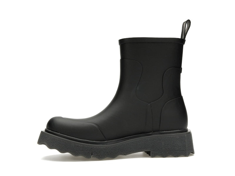 OFF-WHITE Rubber Rain Boot Black