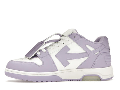 OFF-WHITE Out Of Office Calf Leather White Lilac