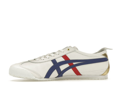 Onitsuka Tiger Mexico 66 White Blue Red Metallic Gold